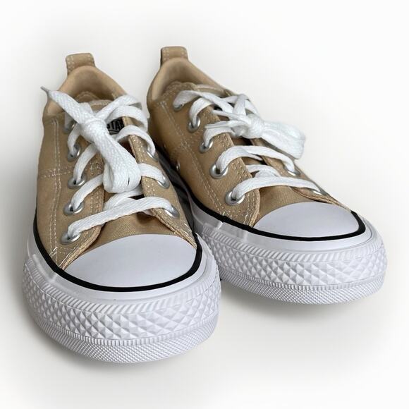 Converse CTAS Madison Ox Coastal Dune Sand Women's Sz 5.5 Sneakers White Black - Picture 7 of 10